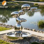 Abstract Stacked Pebble Sculpture