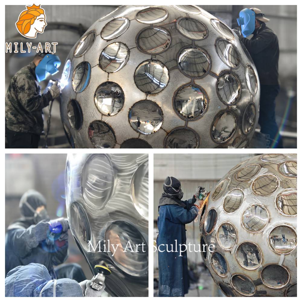 Golf Ball Sculpture Welding And Polishing Process
