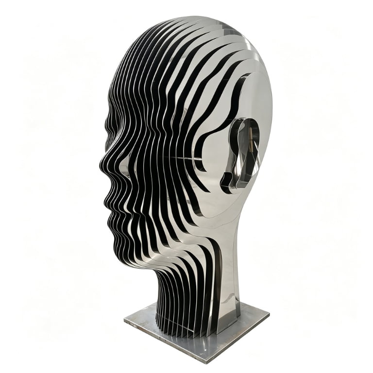 Mirror Polished Disappearing Sculpture