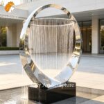 Mirror Polished Ring Water Fountain