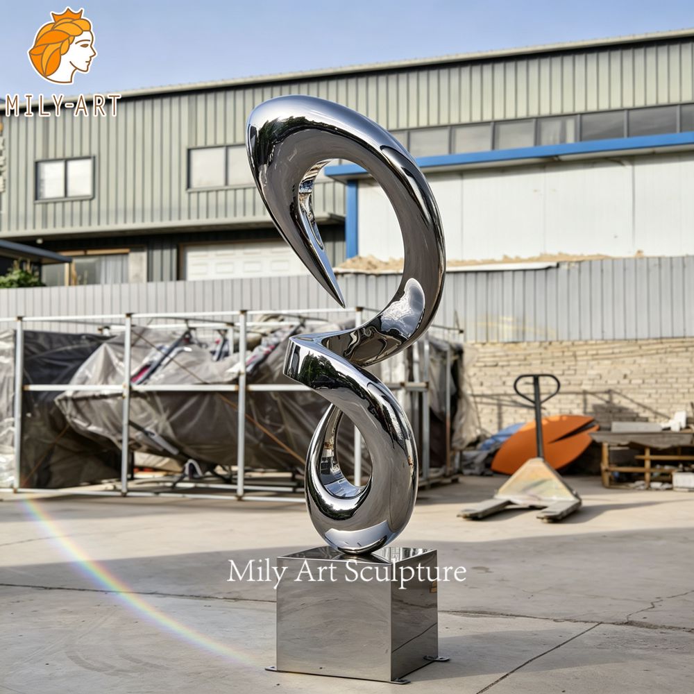 Mirror Polishing Abstract Metal Sculpture