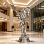 Spirit of Ecstasy Sculpture Hotel Lobby Display