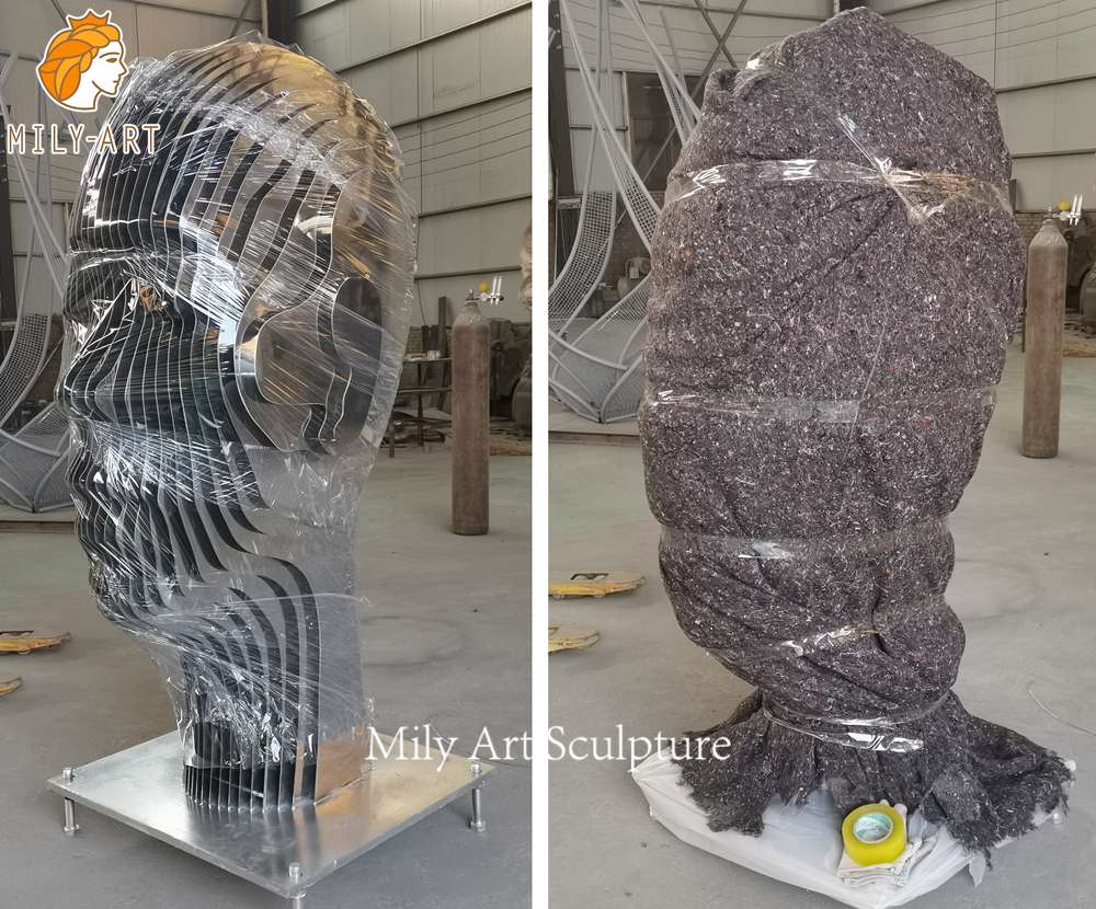 Stainless Steel Disappearing Sculpture Packing