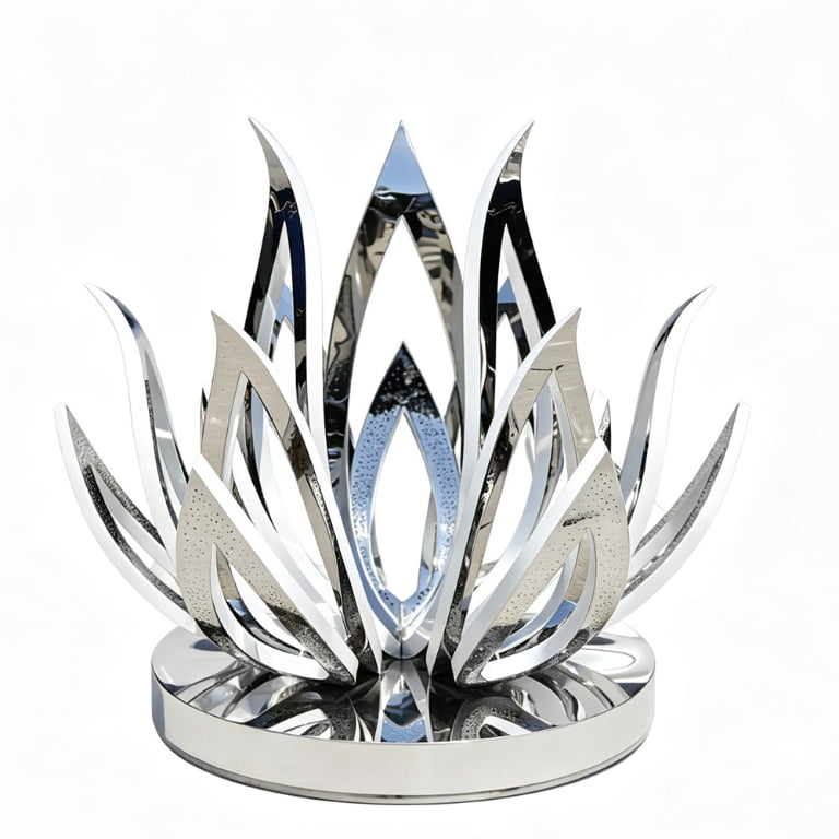 Stainless Steel Lotus Flower Water Fountain WAT-001