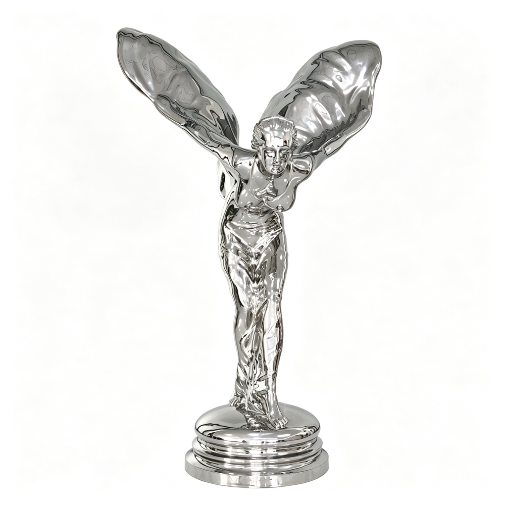 Stainless Steel Spirit of Ecstasy Sculpture for Sale