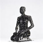 abstract kneeling woman sculpture for sale