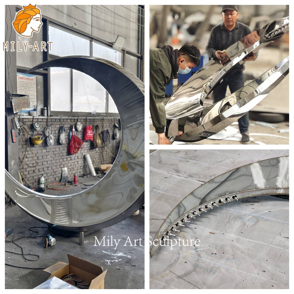 crescent moon fountain factory production