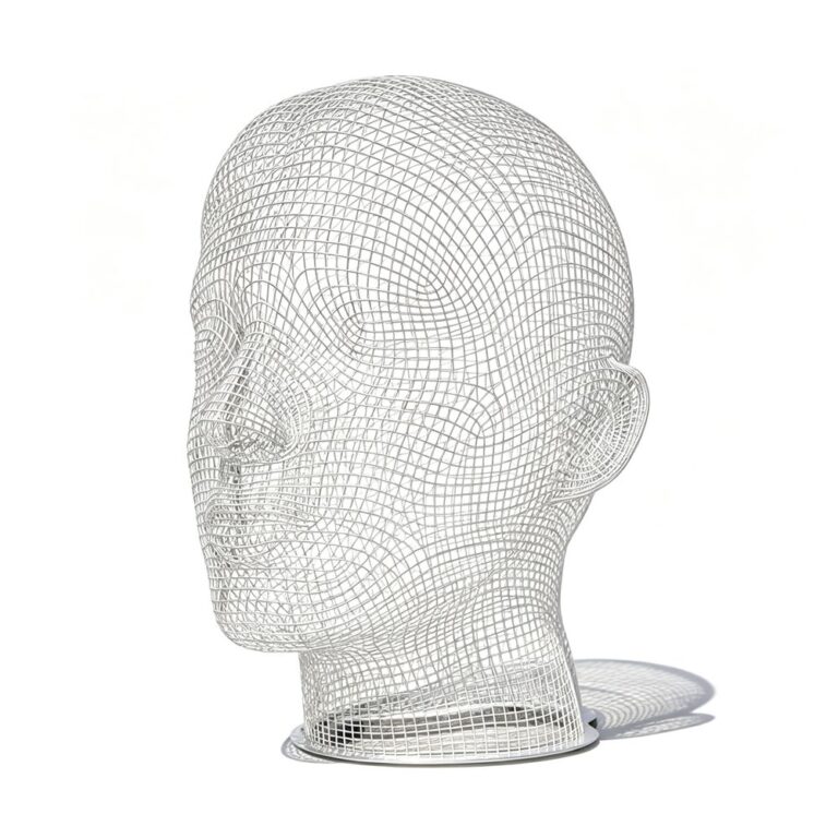 giant head wire sculpture for sale
