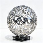 hollow metal sphere sculpture for sale