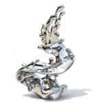 metal wave sculpture for sale