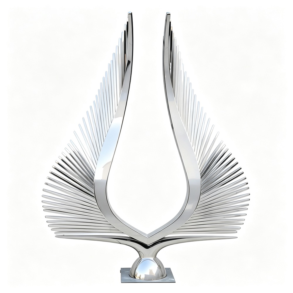 metal wing sculpture for sale