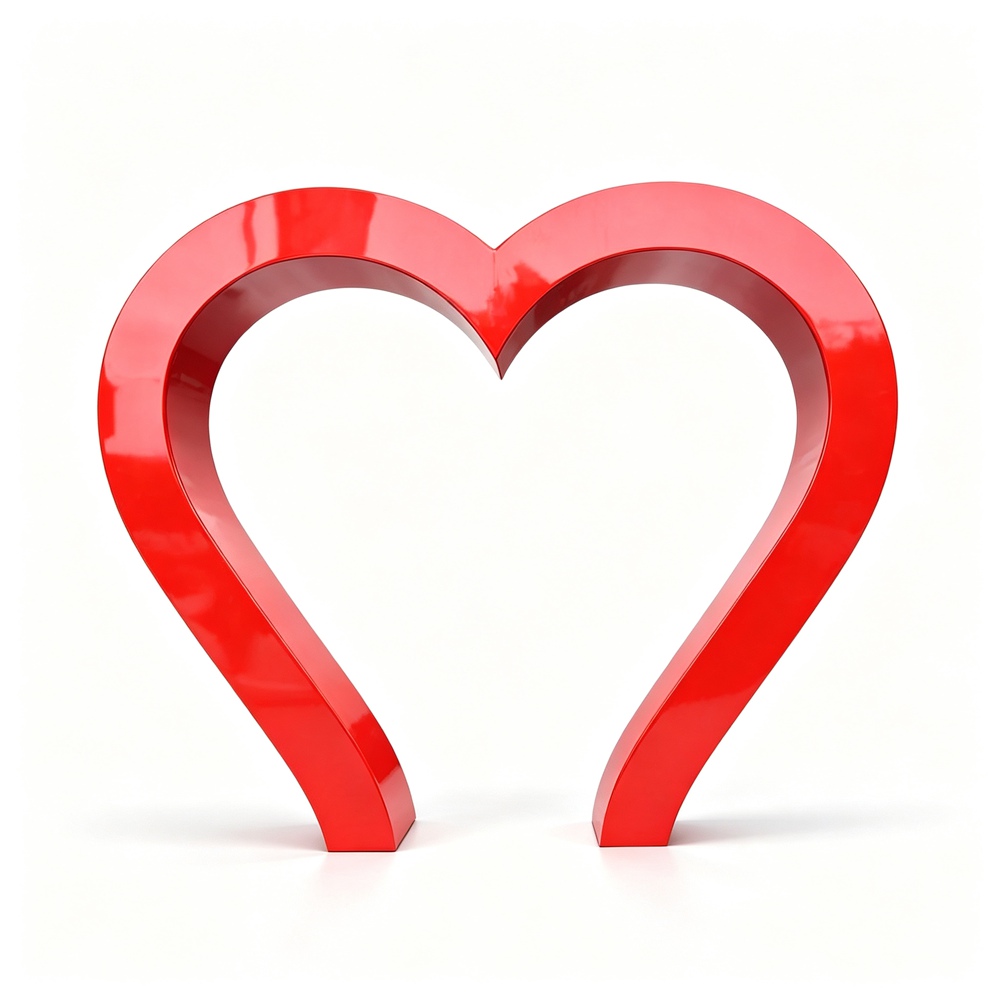 red heart sculpture for sale