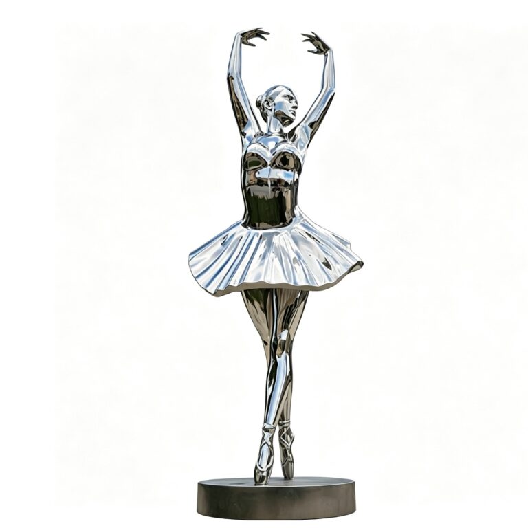 stainless steel ballet dancer sculpture for sale