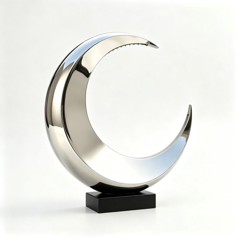 stainless steel crescent moon fountain for sale