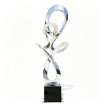 stainless steel metal ring sculpture for sale