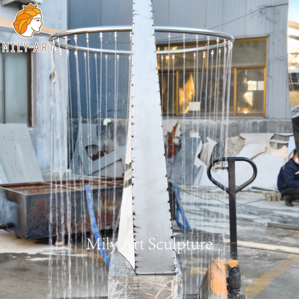 water testing on ring water fountain