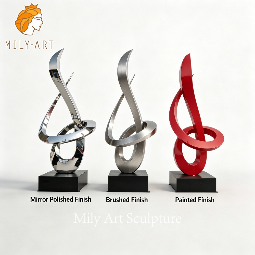SS sculpture surface finish options