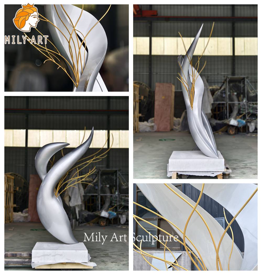 abstract flower sculpture detail