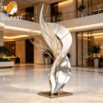 abstract flower sculpture indoor decor