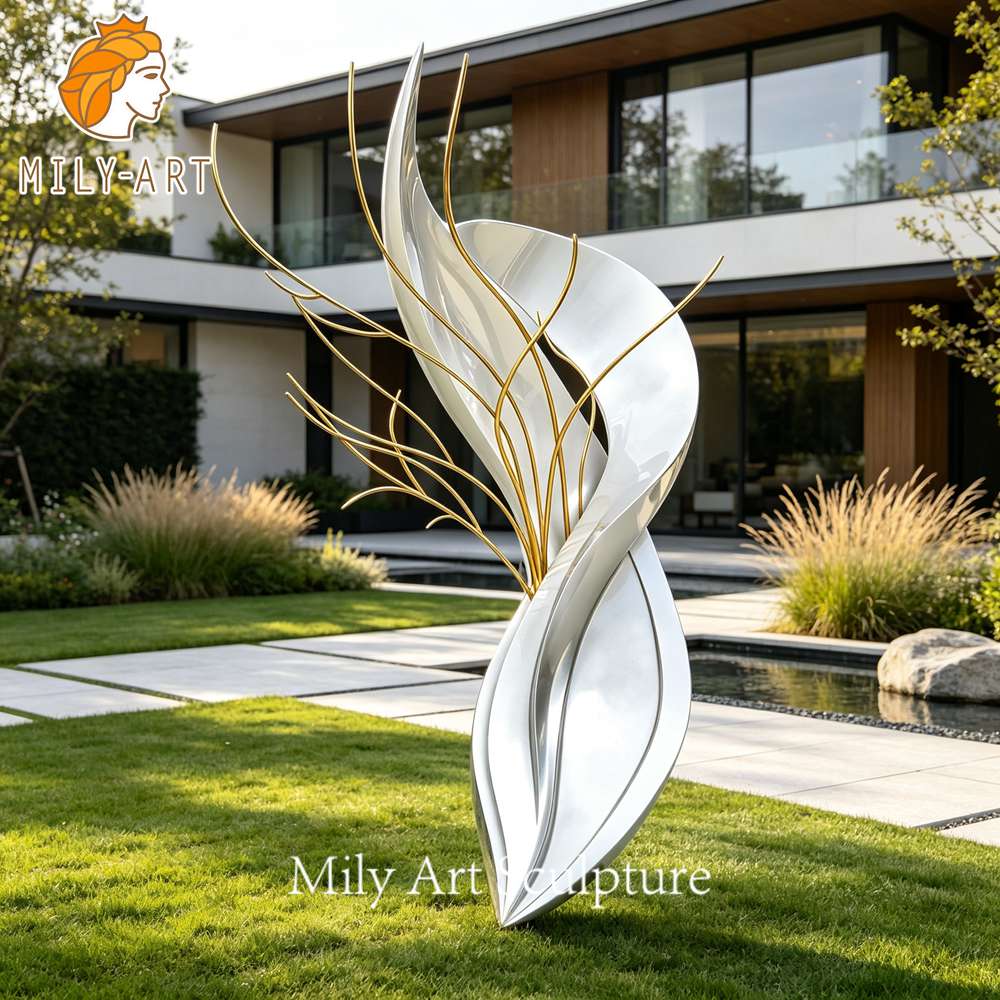 abstract flower sculpture outdoor