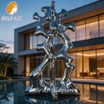 abstract talking heads sculpture