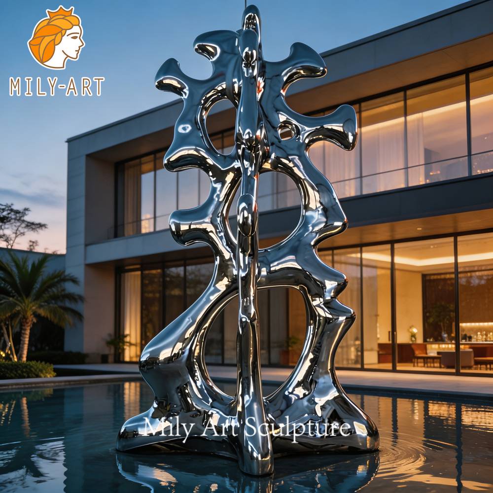 abstract talking heads sculpture