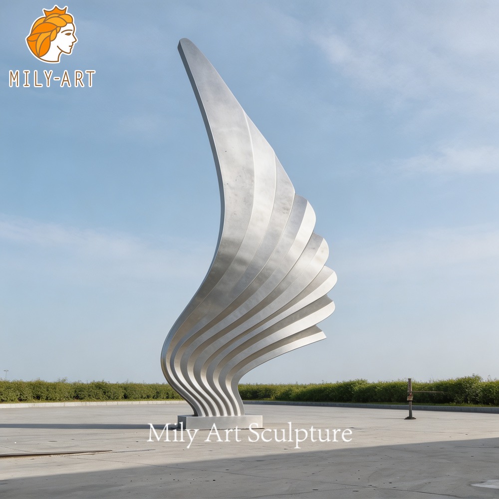 abstract wing sculpture outdoor
