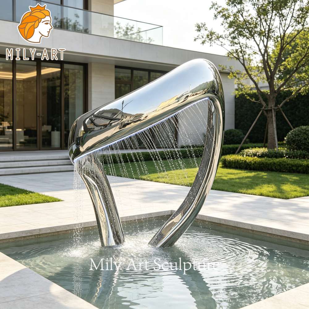 custom abstract water fountain