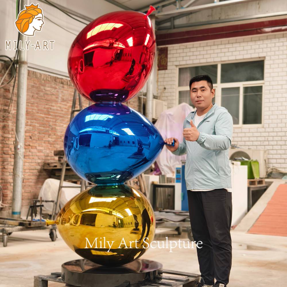 custom stainless steel balloon sculpture