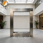 indoor stainless steel rectangular fountain