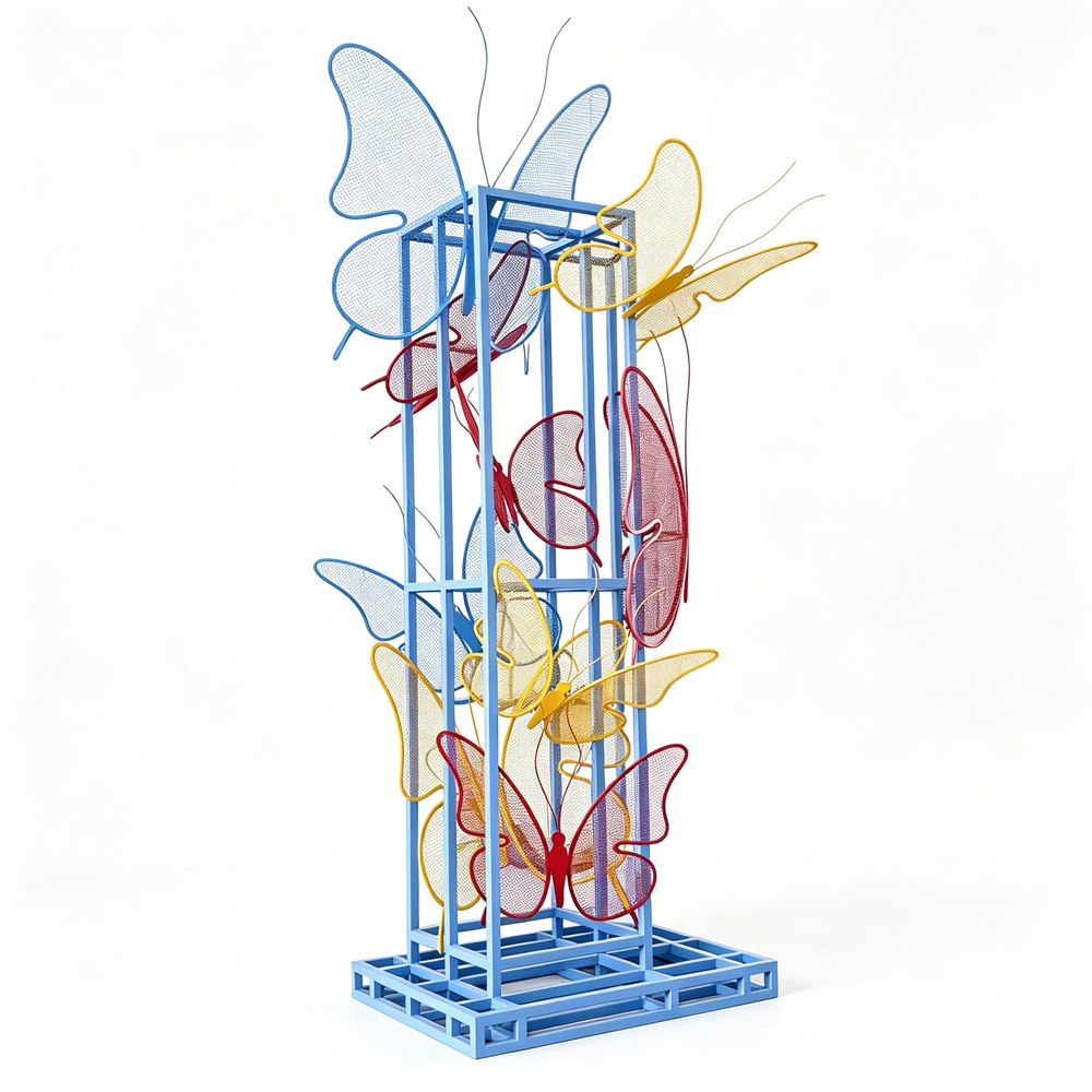 metal butterfly sculpture for sale