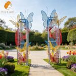 metal butterfly sculpture garden