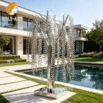 metal willow tree sculpture