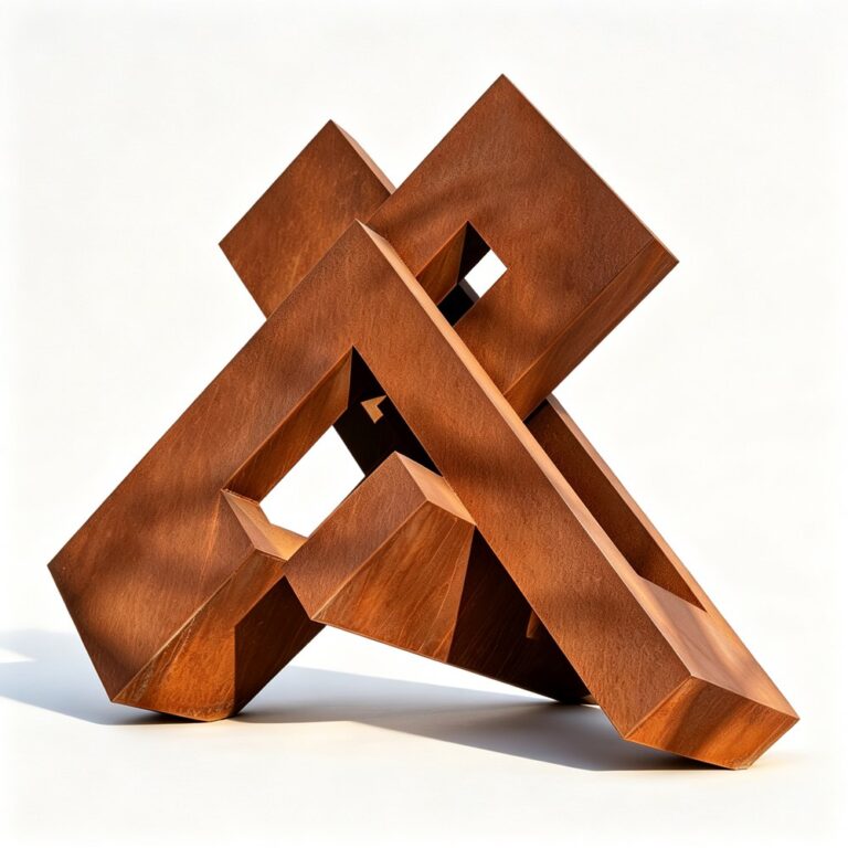 outdoor corten steel sculpture for sale