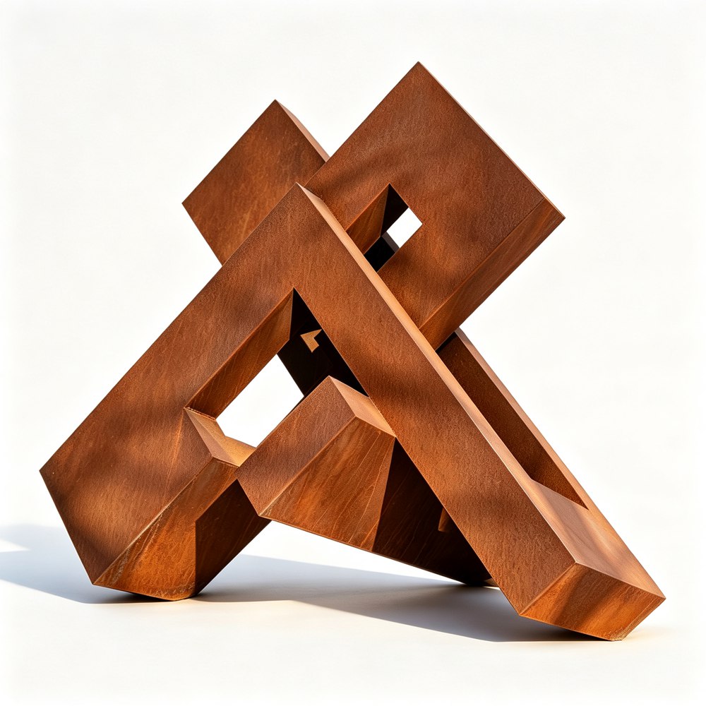 outdoor corten steel sculpture for sale