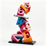 painted 3d letter sculpture for sale