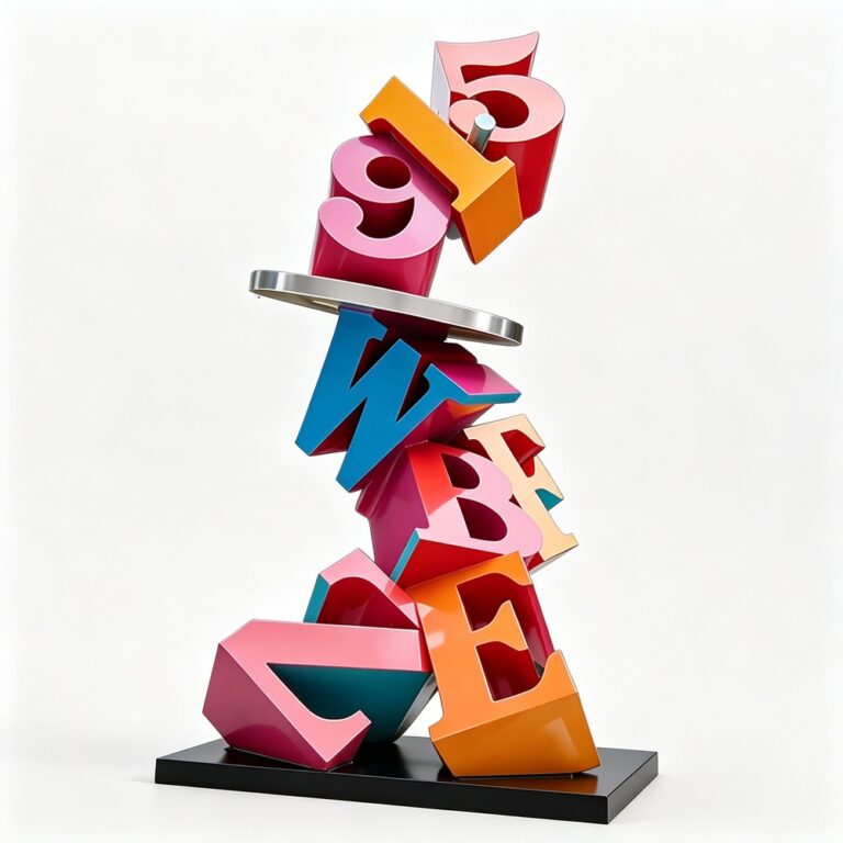 painted 3d letter sculpture for sale