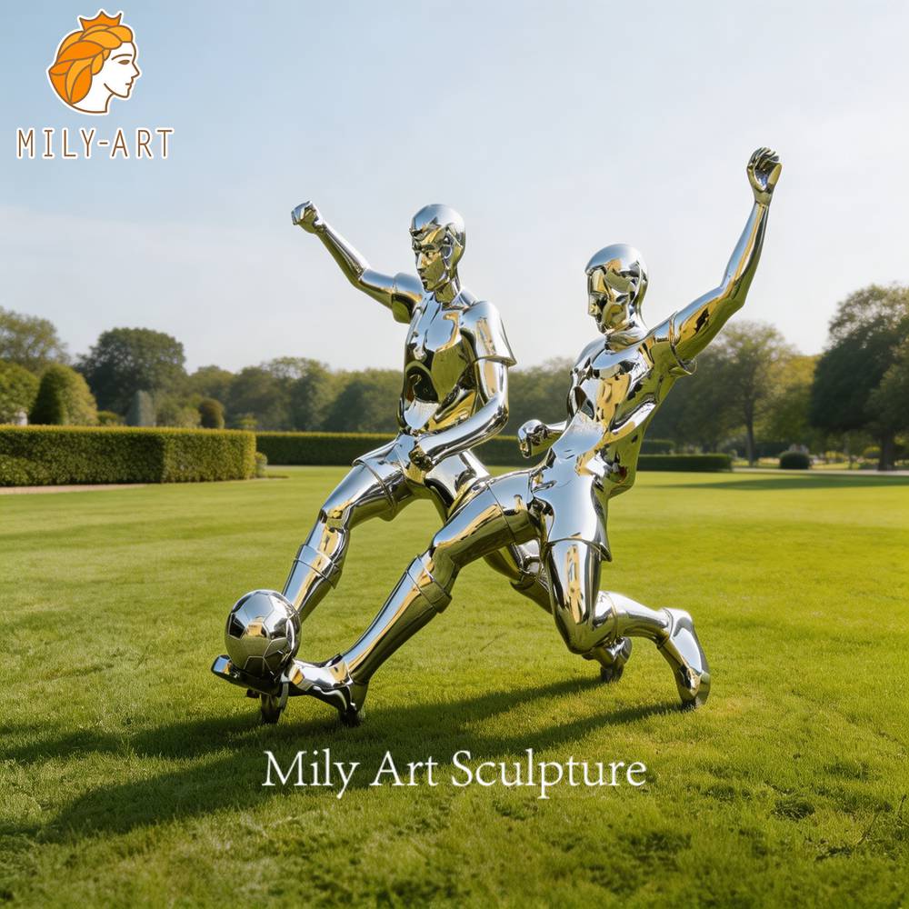 stainless steel figure sculpture