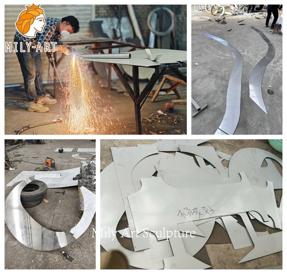 stainless steel sculpture cutting fabrication process