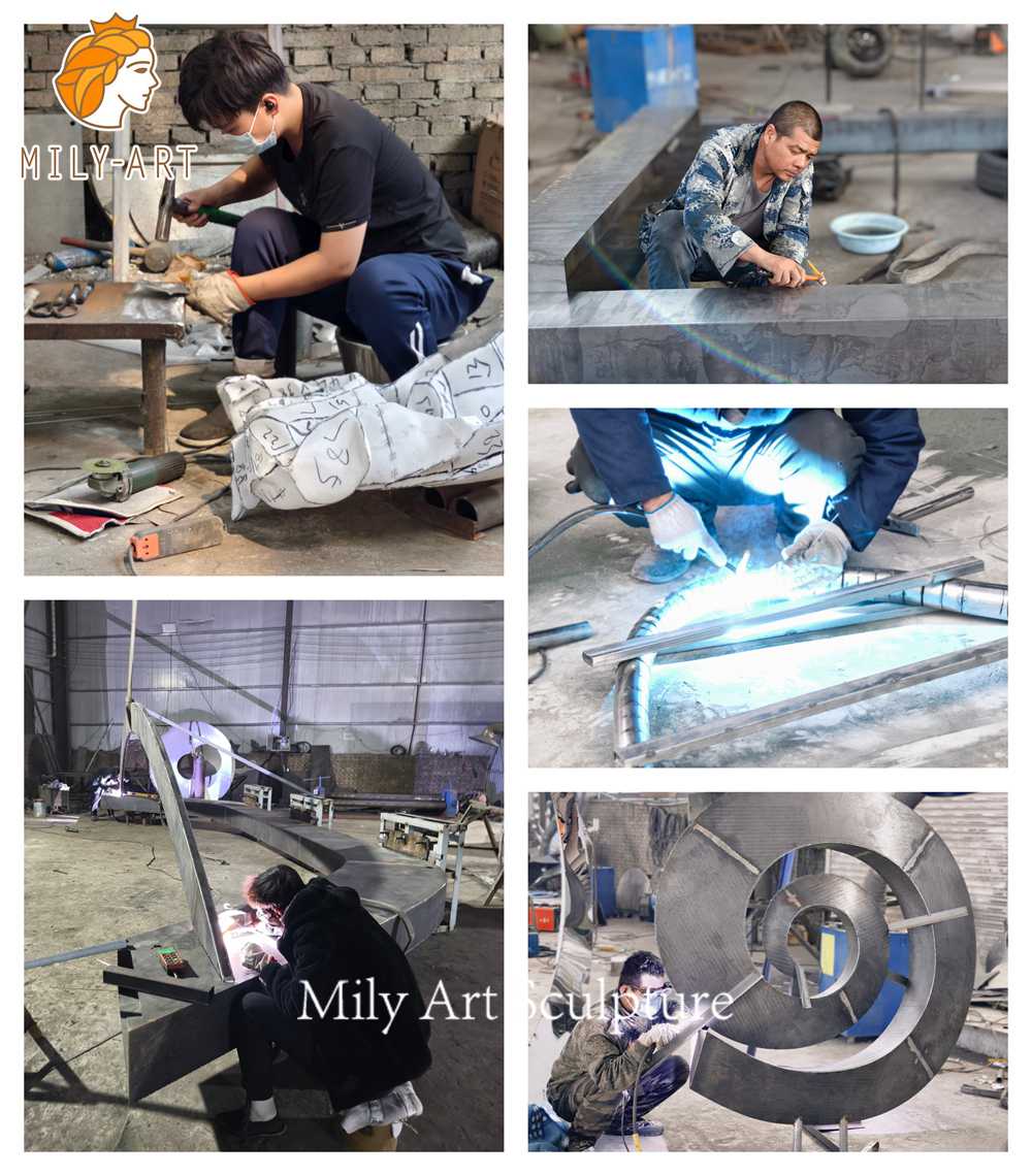 stainless steel sculpture fabrication process