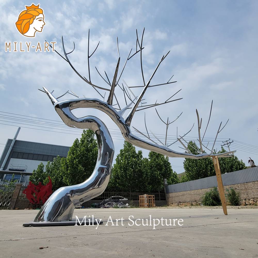 stainless steel tree sculpture factory