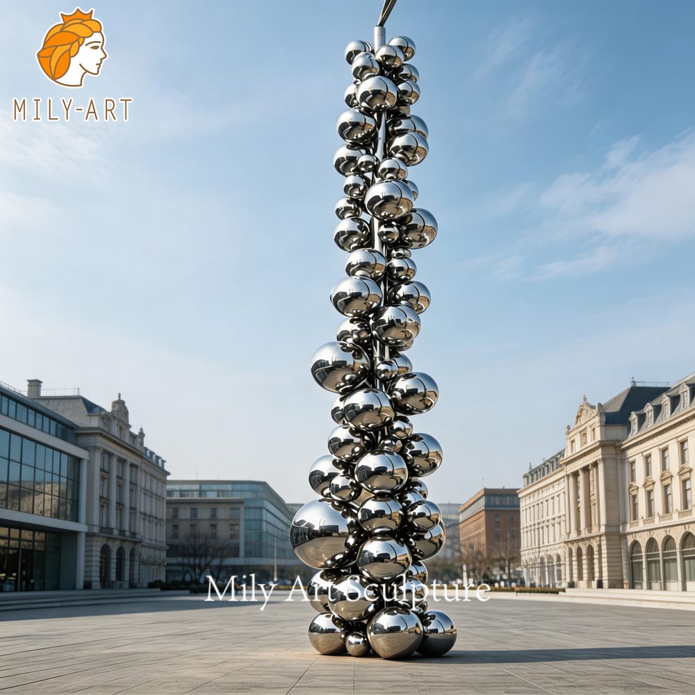 tall tree and the eye sculpture display