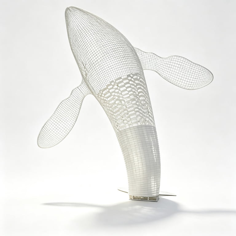 wire whale sculpture for sale
