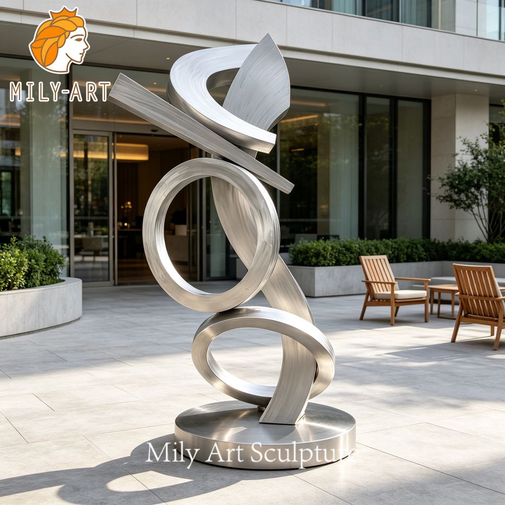 Large Metal Circle Sculpture