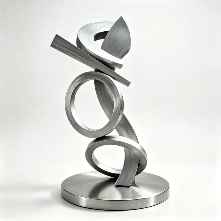 Metal Circle Sculpture for Sale