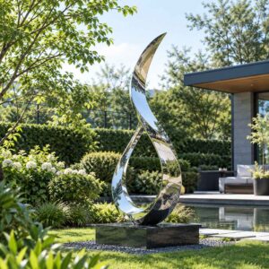 Stainless Steel Sculpture for Private Garden