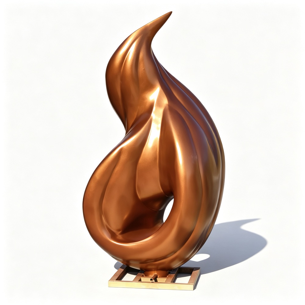 abstract flame sculpture for sale
