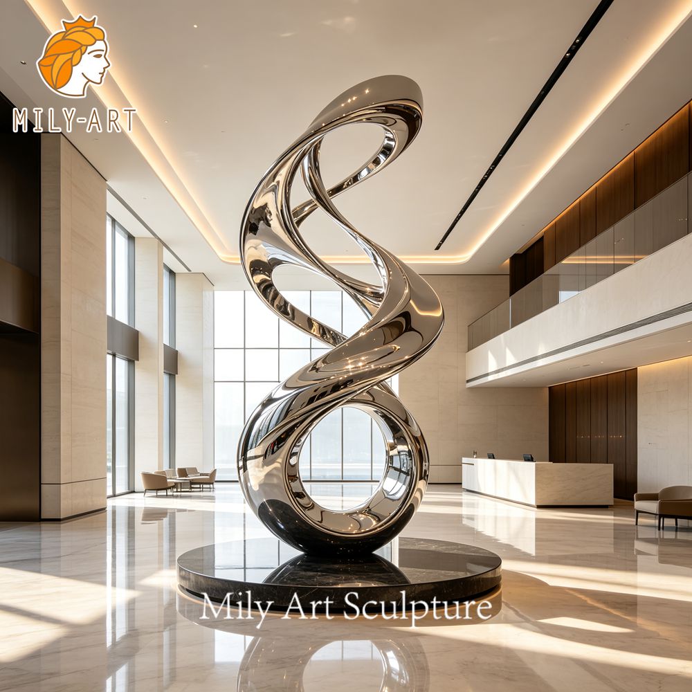 abstract hotel lobby sculpture
