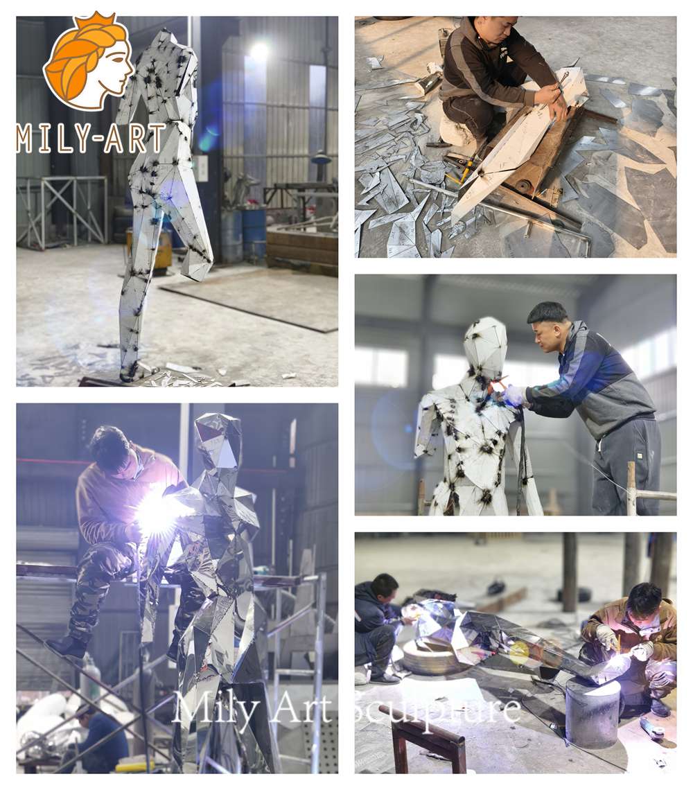 broken but together statue welding process