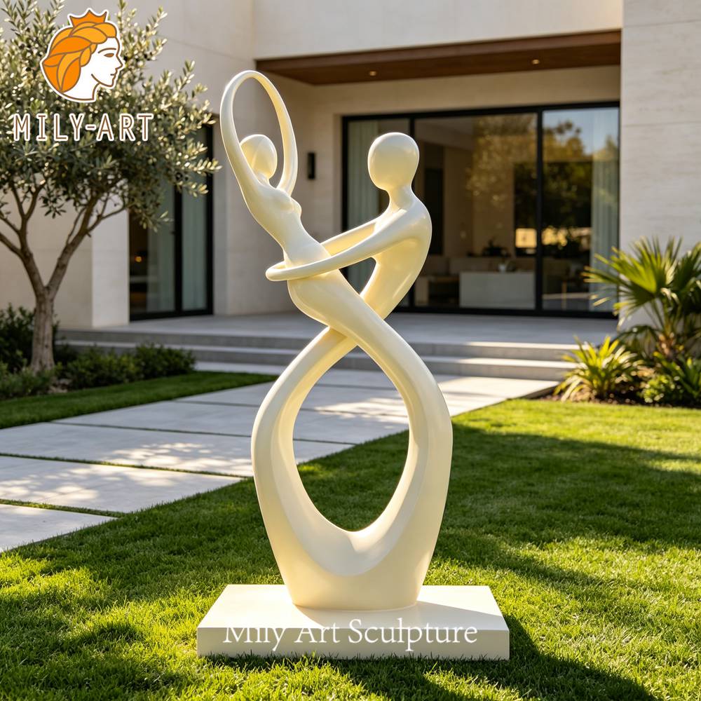dancing couple sculpture garden decor